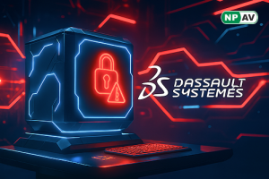 Computer screen showing security patch update for Dassault DELMIA Apriso