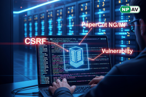 Diagram illustrating Cross-Site Request Forgery (CSRF) vulnerability