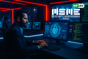 Employee training session on cyber risk awareness in MSMEs