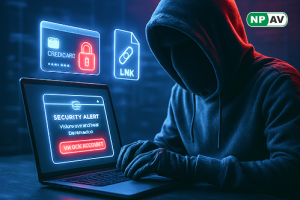 weaponized LNK file phishing email
