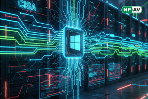 CISA KEV advisory infographic for CVE-2021-43226: Windows CLFS driver icon with buffer overflow exploit arrow leading to SYSTEM privilege escalation, affected OS badges (Windows 10/11, Server 2016/2019/2022), October 27 2025 patch deadline calendar, log m