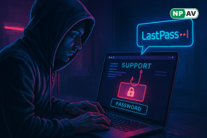 LastPass phishing email attack targeting vault master passwords