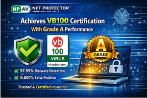 Net Protector Endpoint Security VB100 certification achievement