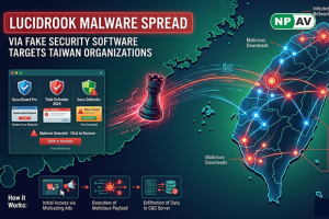 Fake antivirus software spreading malware attack