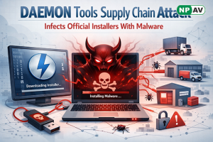 DAEMON Tools malware supply chain attack infecting official software installers on Windows systems