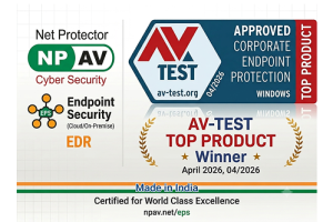 Net Protector Endpoint Security – EDR wins the AV-TEST Top Product Award 2026 for advanced ransomware protection, enterprise endpoint security, and EDR capabilities.