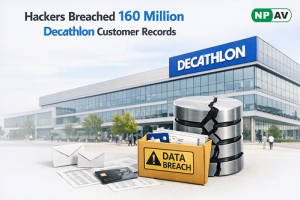 Alleged Decathlon data breach exposing 160 million customer records on a cybercrime forum.