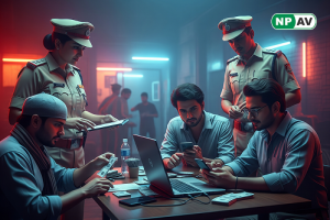 Lucknow police cyber-fraud bust operation