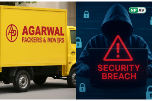a truck named Agarwal packers and movers and hacker with security breach