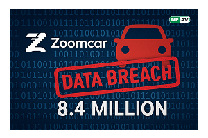 zoomcar logo with data breach text and 8.4 million 
