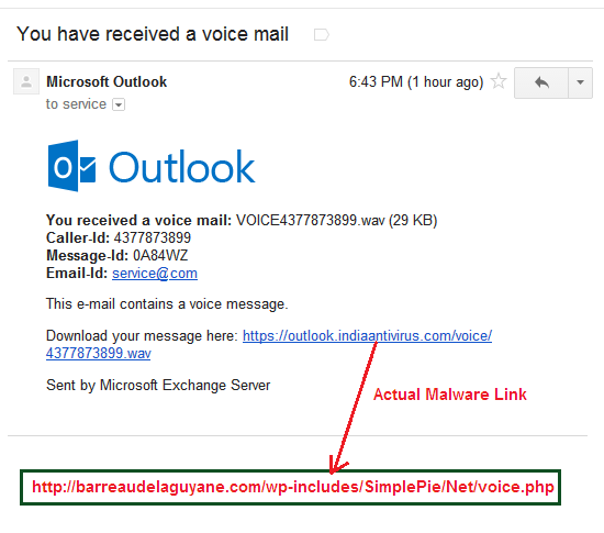 Outlook Mail Malware