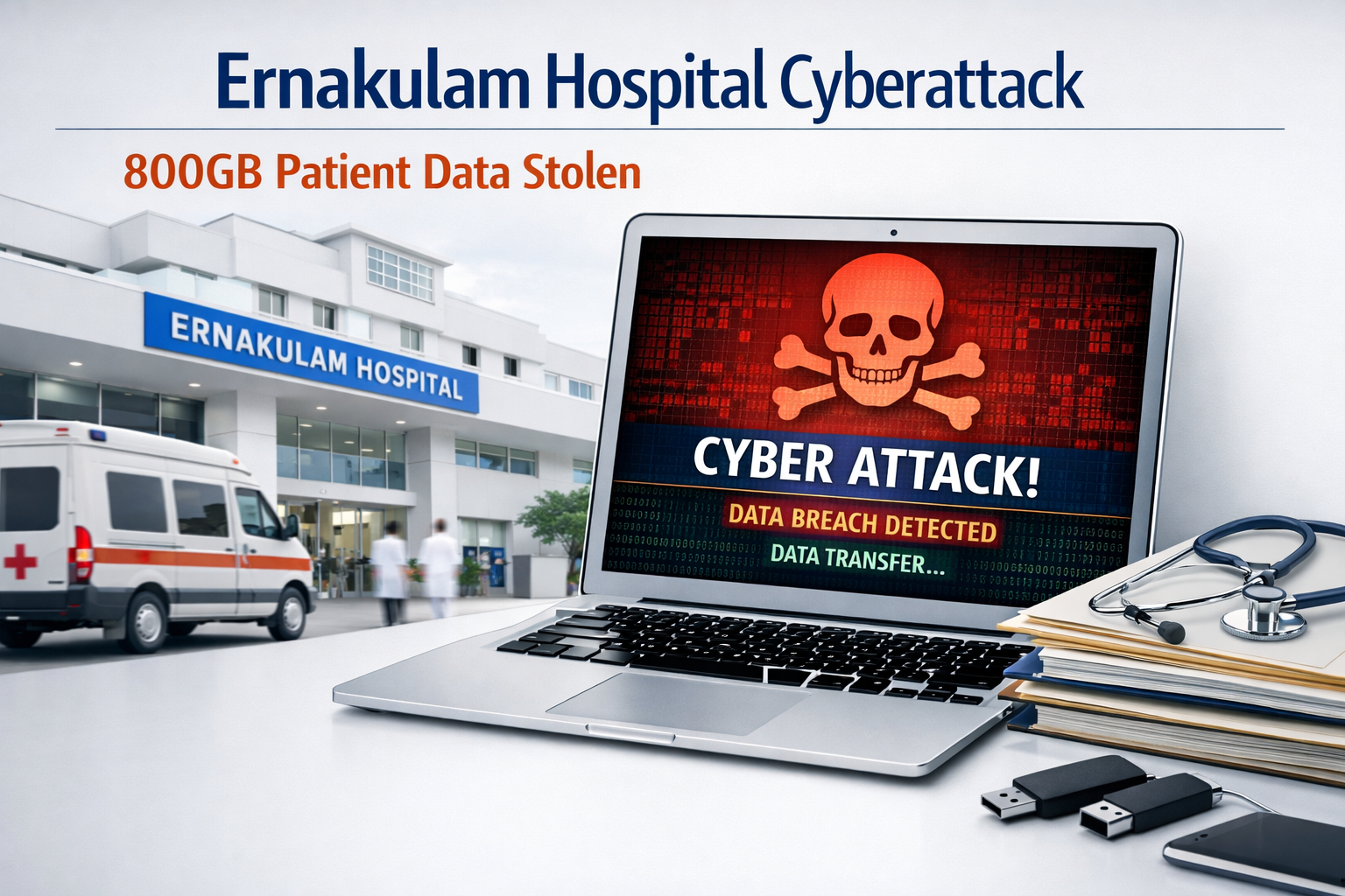 Ernakulam Hospital Cyberattack: 800GB Patient Data Allegedly Stolen in Major Ransomware Breach