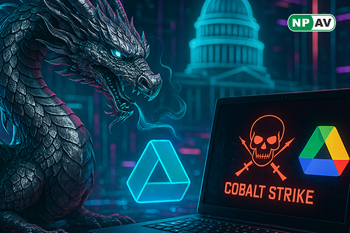 Silver Dragon APT attack flow using Cobalt Strike and Google Drive C2