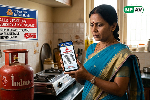 Indian Bank Warns of Fake LPG Payment and KYC Scams Targeting Customers