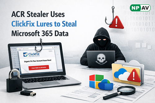 ACR Stealer Uses ClickFix Lures to Steal Microsoft 365 Data and Browser Tokens