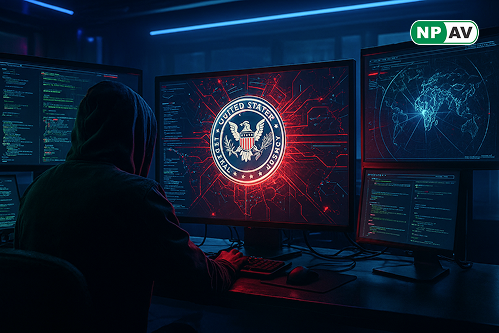 Infographic illustrating CISA-reported breach timeline: July 11 GeoServer exploit (CVE-2024-36401), persistence via webshells and cron jobs, lateral movement to SQL server, July 31 EDR detection, with icons for tools like dirtycow, Stowaway, and security 