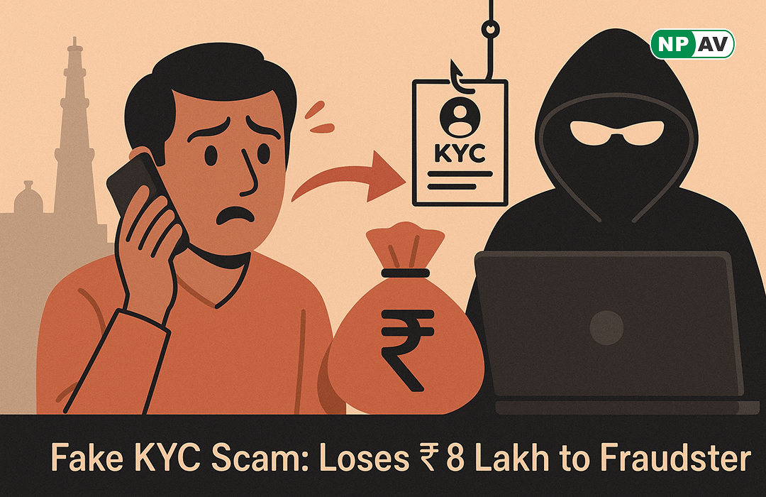 a scammer with laptop and man on phone in worring situation after got scammed