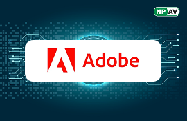 adobe logo tech background