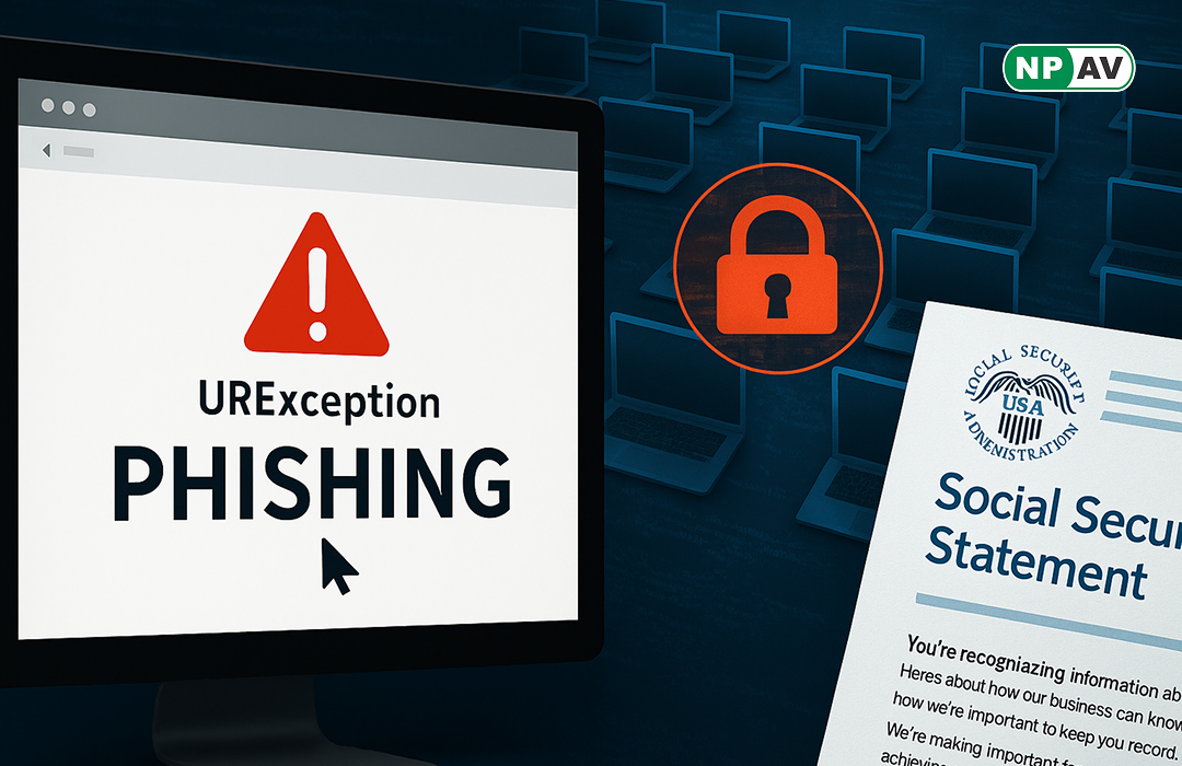 phishing attack over 2,000 devices by Social Security Administration communications.