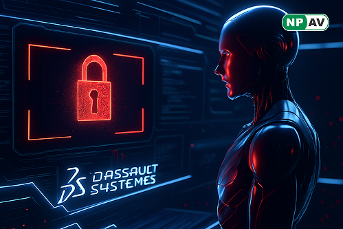 Computer screen showing security patch update for Dassault DELMIA Apriso