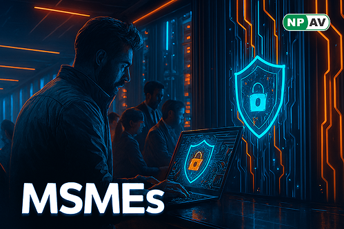 Employee training session on cyber risk awareness in MSMEs