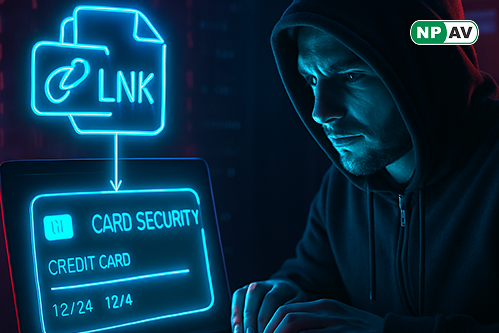 weaponized LNK file phishing email