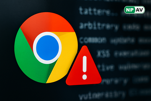 Google chrome danger sign