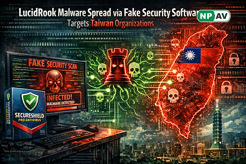 Fake antivirus software spreading malware attack