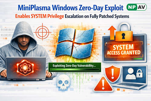 Windows zero-day MiniPlasma exploit enabling SYSTEM privilege escalation on patched systems