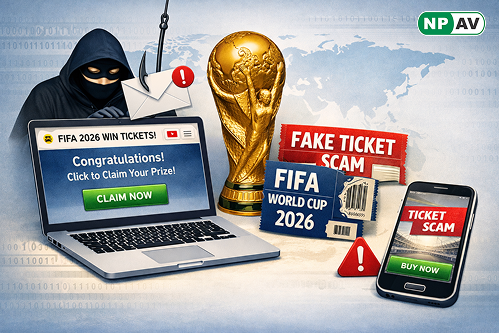 Cybercriminals are using fake FIFA stores, phishing websites, and ticket scams to target fans ahead of the 2026 FIFA World Cup. Stay alert and avoid online fraud.