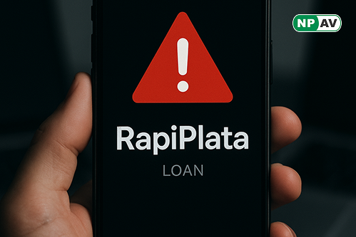 RapiPlata Loan text on mobile