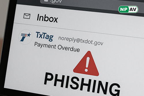 a hacker tring to steal data using .gov website and txtag