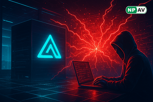Security alert graphic: Adobe AEM icon with red arrows showing code execution breach, linked to SKYSEA flaw; CISA shield and patch icons, timeline for November deadline, with "Secure Your Software" warning banner over a digital network.
