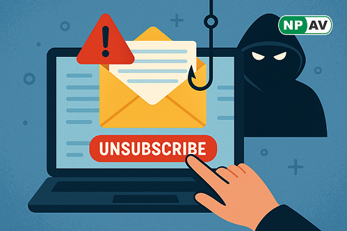unsubscribe button mail send by hacker