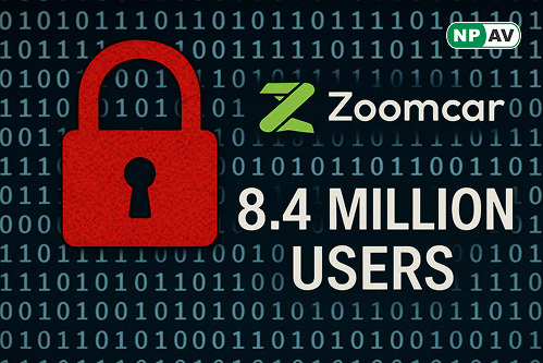 zoomcar logo with lock sign and 8.4 million users text